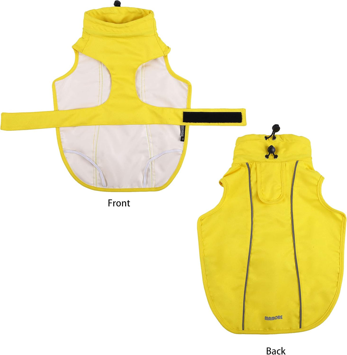 Adjustable Waterproof Dog Raincoat for Dogs,Lightweight Pet Rain Jacket Puppy Clothes with Reflective Strip for Small Medium Large Dogs (Blue, X-Large)