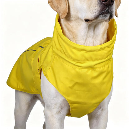 Adjustable Waterproof Dog Raincoat for Dogs,Lightweight Pet Rain Jacket Puppy Clothes with Reflective Strip for Small Medium Large Dogs (Blue, X-Large)