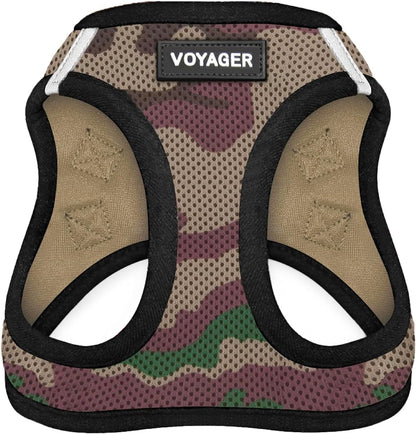 Voyager Step-in Air Dog Vest Harness - Moss Green, Medium | 16 - 18" in Chest, Reflective Bands, All Weather Breathable Air Mesh, Cats Compatible, Lightweight, Fast Drying - Colors A