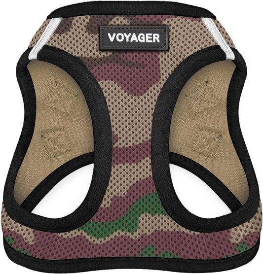 Voyager Step-in Air Dog Vest Harness - Moss Green, Medium | 16 - 18" in Chest, Reflective Bands, All Weather Breathable Air Mesh, Cats Compatible, Lightweight, Fast Drying - Colors A