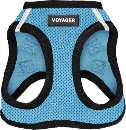 Voyager Step-in Air Dog Vest Harness - Moss Green, Medium | 16 - 18" in Chest, Reflective Bands, All Weather Breathable Air Mesh, Cats Compatible, Lightweight, Fast Drying - Colors A
