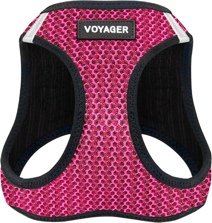 Voyager Step-in Air Dog Vest Harness - Moss Green, Medium | 16 - 18" in Chest, Reflective Bands, All Weather Breathable Air Mesh, Cats Compatible, Lightweight, Fast Drying - Colors A