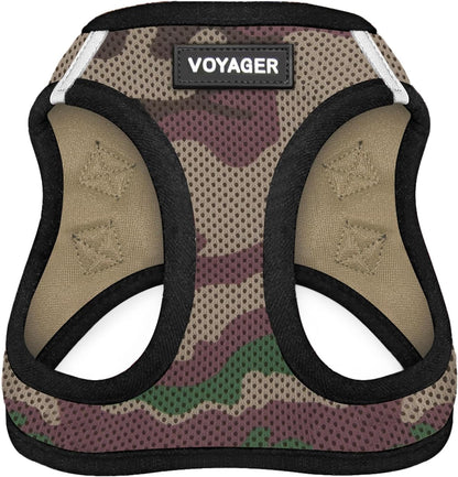 Voyager Step-in Air Dog Vest Harness - Moss Green, Medium | 16 - 18" in Chest, Reflective Bands, All Weather Breathable Air Mesh, Cats Compatible, Lightweight, Fast Drying - Colors A