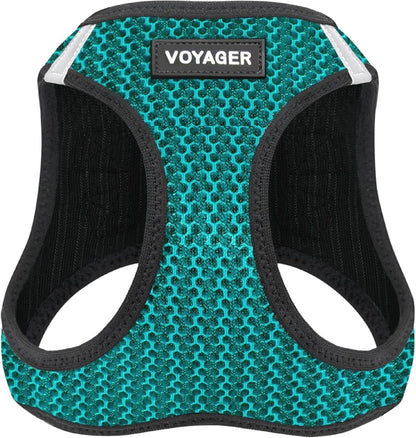 Voyager Step-in Air Dog Vest Harness - Moss Green, Medium | 16 - 18" in Chest, Reflective Bands, All Weather Breathable Air Mesh, Cats Compatible, Lightweight, Fast Drying - Colors A