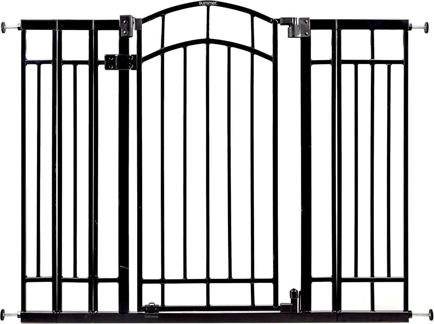 Decorative Extra Tall Baby Gate & Dog Gate, 28.5"-48" Wide, 36" Tall, Hardware or Pressure Mounted, Install on Top or Bottom of Stairs, Banister, or Doorway - White