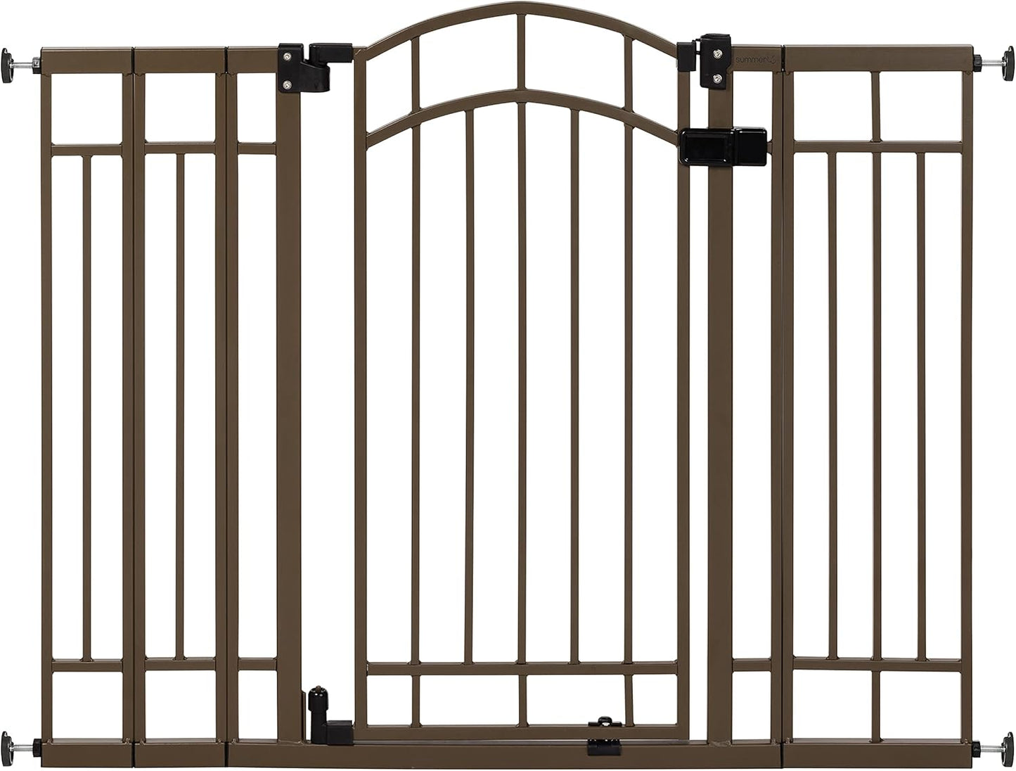 Decorative Extra Tall Baby Gate & Dog Gate, 28.5"-48" Wide, 36" Tall, Hardware or Pressure Mounted, Install on Top or Bottom of Stairs, Banister, or Doorway - White