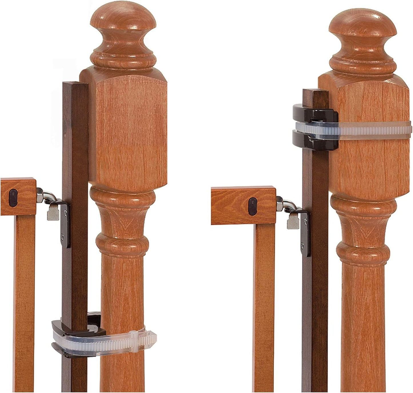 Decorative Extra Tall Baby Gate & Dog Gate, 28.5"-48" Wide, 36" Tall, Hardware or Pressure Mounted, Install on Top or Bottom of Stairs, Banister, or Doorway - White