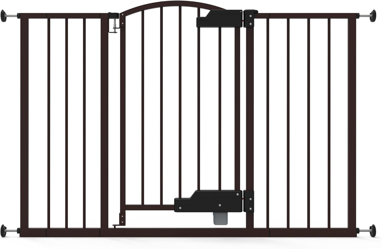Decorative Extra Tall Baby Gate & Dog Gate, 28.5"-48" Wide, 36" Tall, Hardware or Pressure Mounted, Install on Top or Bottom of Stairs, Banister, or Doorway - White