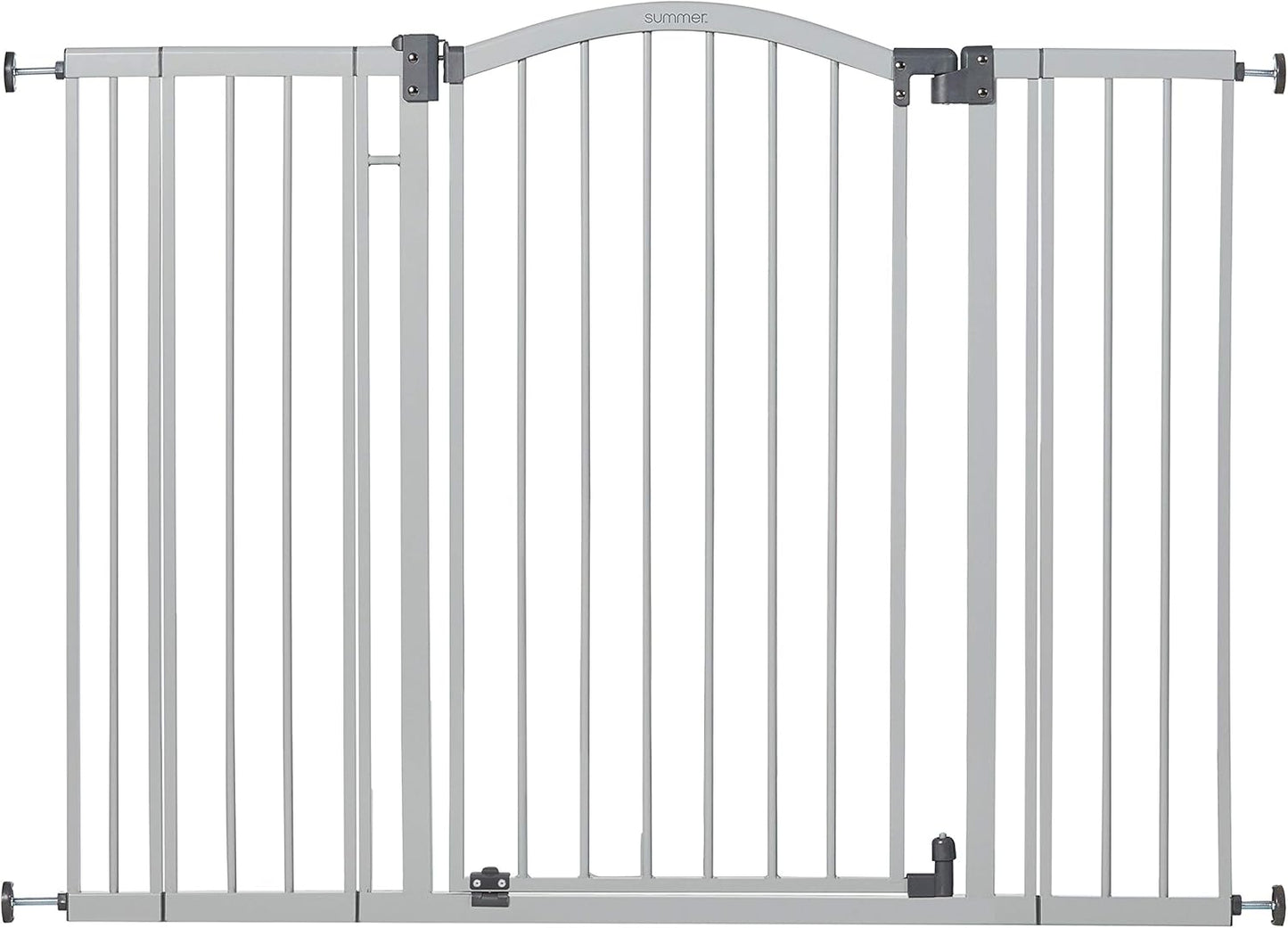 Decorative Extra Tall Baby Gate & Dog Gate, 28.5"-48" Wide, 36" Tall, Hardware or Pressure Mounted, Install on Top or Bottom of Stairs, Banister, or Doorway - White