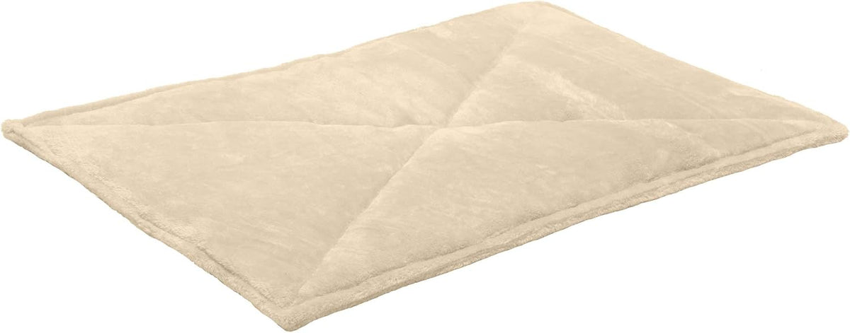 ThermaNAP Self Warming Cat Mat, Dog Bed for Crates with Self-Warming Technology for Cozy Rest, Fully Machine Washable, Small, Plush Faux Fur, Gray