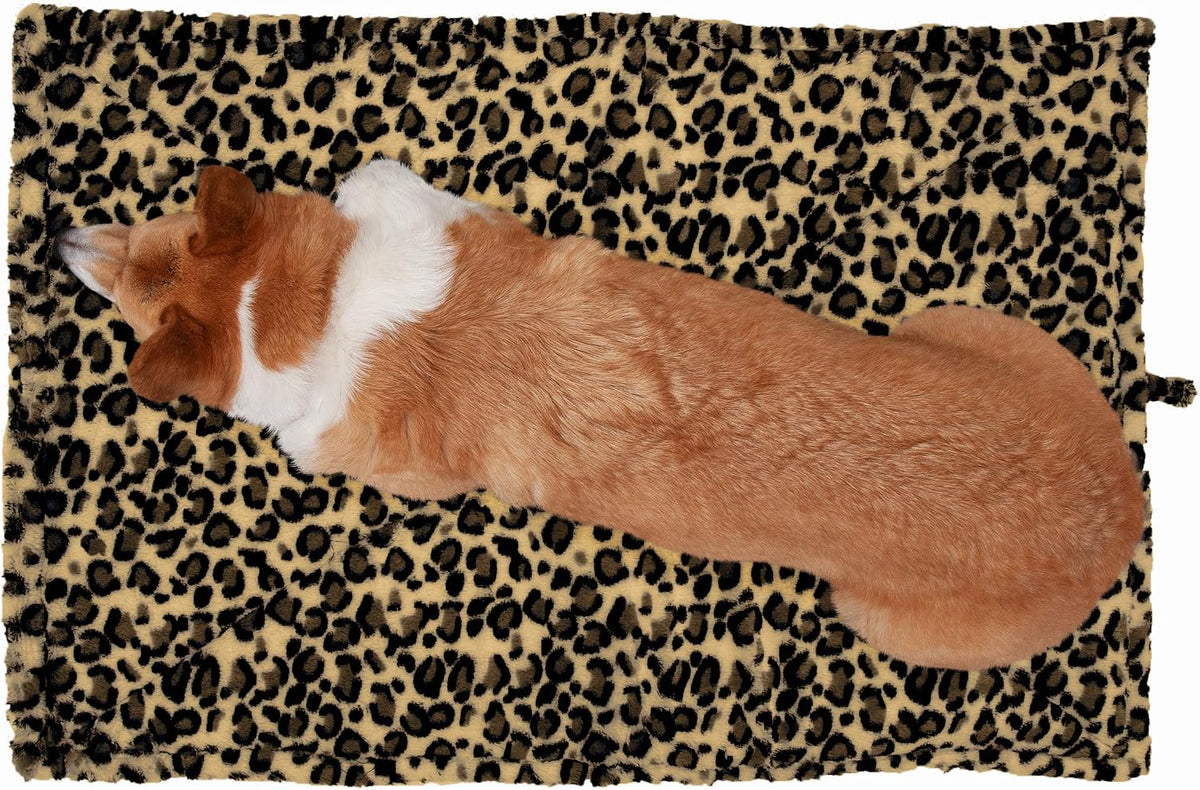 ThermaNAP Self Warming Cat Mat, Dog Bed for Crates with Self-Warming Technology for Cozy Rest, Fully Machine Washable, Small, Plush Faux Fur, Gray