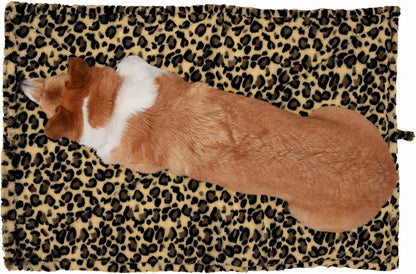 ThermaNAP Self Warming Cat Mat, Dog Bed for Crates with Self-Warming Technology for Cozy Rest, Fully Machine Washable, Small, Plush Faux Fur, Gray
