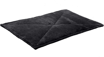 ThermaNAP Self Warming Cat Mat, Dog Bed for Crates with Self-Warming Technology for Cozy Rest, Fully Machine Washable, Small, Plush Faux Fur, Gray
