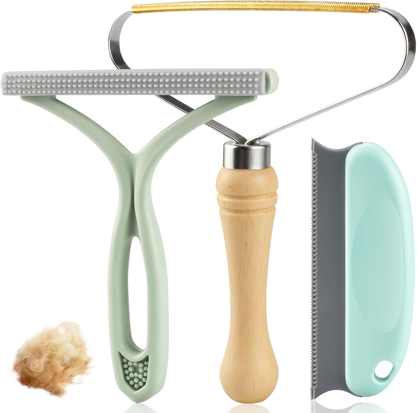 Pet Hair Removal Tool 3 Pack Dog Cat Hair Remover Carpet Scraper Rake Fur Removal Brush Lint Remover Shaver for Car Furniture Couch