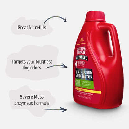 Advanced Dog Stain & Odor Eliminator, Severe Mess, 1 gal