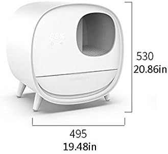 Dog Potty Training Toilet ﻿ Intelligent Deodorant Litter Box, Fully Enclosed Automatic Drawer Cat Toilet, Large Supplies Pan (Blue)