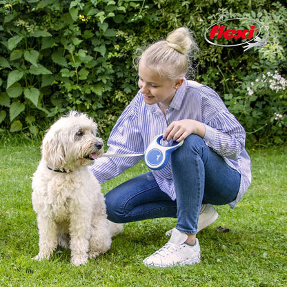 ® Comfort Nylon Tape Retractable Dog Leash, Large, 26 ft - Grey/Black