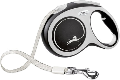 ® Comfort Nylon Tape Retractable Dog Leash, Large, 26 ft - Grey/Black