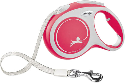 ® Comfort Nylon Tape Retractable Dog Leash, Large, 26 ft - Grey/Black