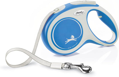 ® Comfort Nylon Tape Retractable Dog Leash, Large, 26 ft - Grey/Black