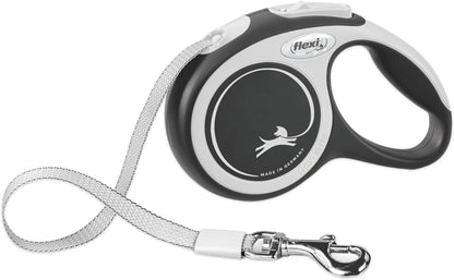 ® Comfort Nylon Tape Retractable Dog Leash, Large, 26 ft - Grey/Black