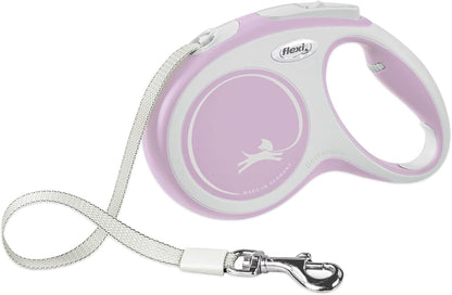® Comfort Nylon Tape Retractable Dog Leash, Large, 26 ft - Grey/Black