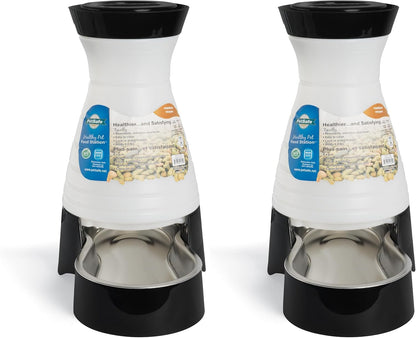 Healthy Pet Food Station, 4 lb Gravity Feeder, Cats & Dogs, Medium