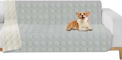 ZNSAYOTX Ultimate Cozy Blankets (30"x70") 100% Waterproof Sofa Mat Blanket for Dog Pets, Bed Couch Protector with Non-Slip Back Washable Durable, Pee Scratch Proof Easy to Clean (Dark Grey)