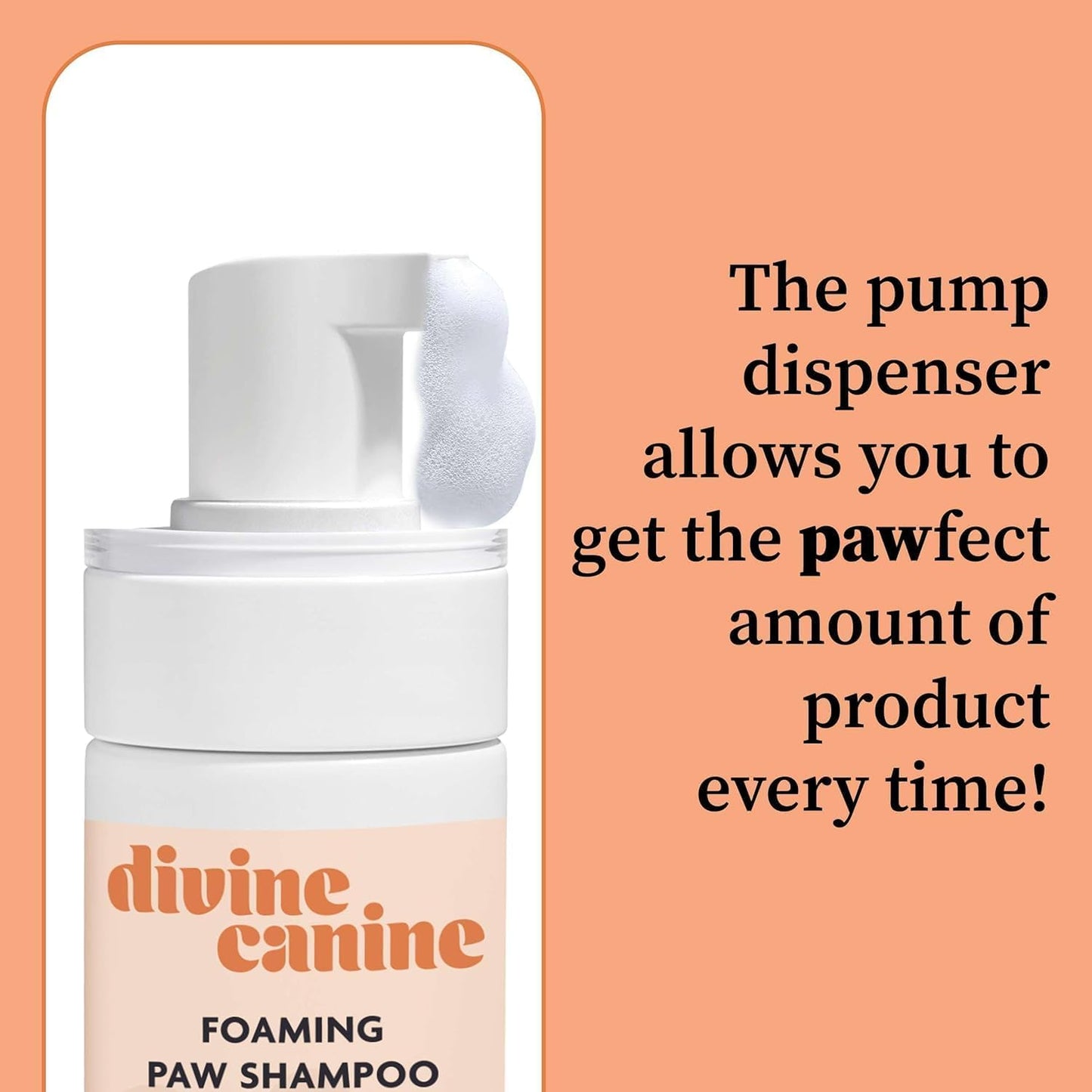 Foam Dog Paw Cleaner - Alcohol Free Foaming Paw Sanitizer Spritz - Made with Coconut, Aloe, Copaiba Oil, and Lemongrass Oil to Nourish and Clean Paws - Made in The USA (1.7 Fl Oz)