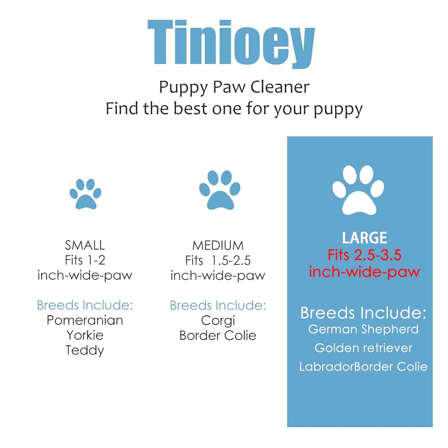 Dog Paw Cleaner for Small Dogs, Dog Paw Washer, Muddy Paw Cleaner, Pet Foot Cleaner, Dog Paw Protector Kit