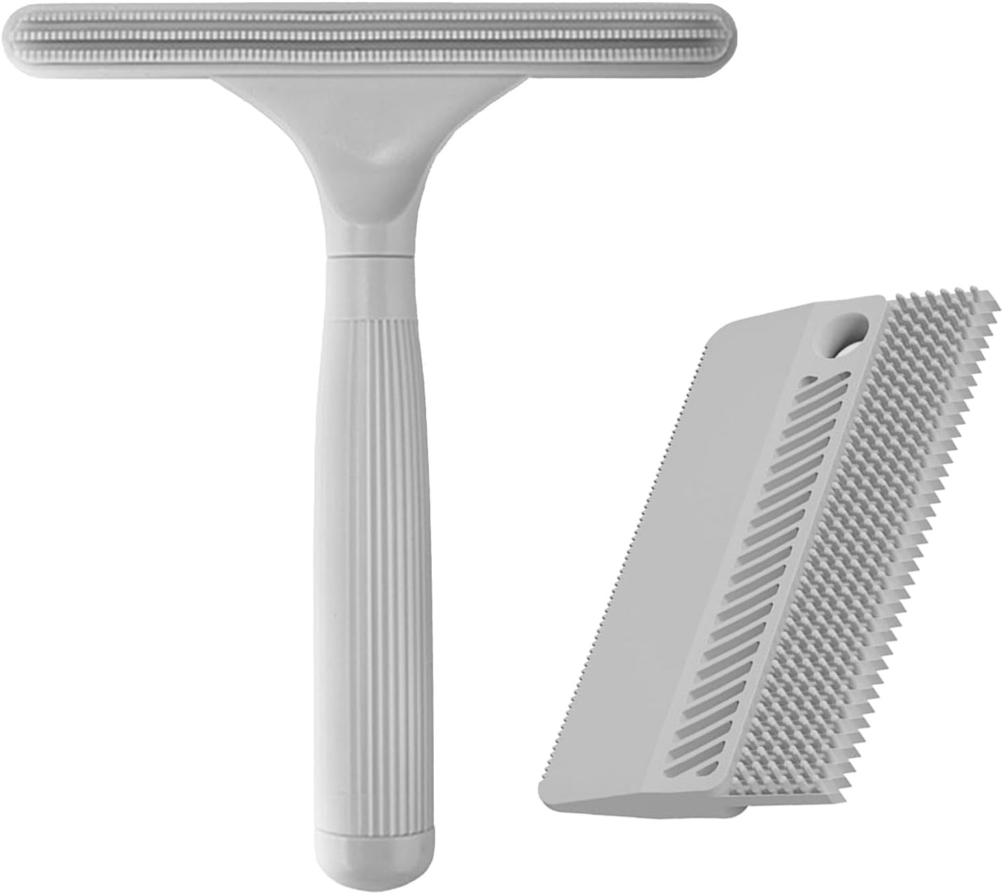 2 Pack Portable Pet Dogs Cats Hair Remover Lint Removal Shaver Tool Fur Scraper Carpet Rake for Couch Furniture Car Mats Fabric Sofa Clothes Bedding Pink