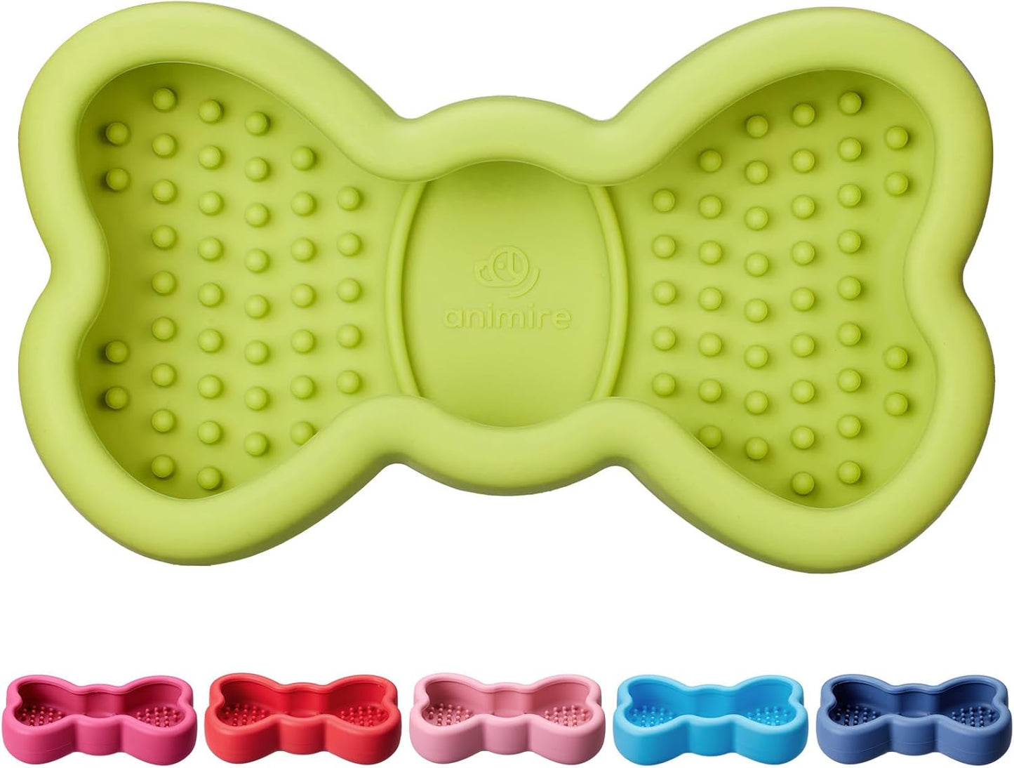 Freeze Dog Lick Bowl, Animire Non-Slip Slow Feeder Lick Mat for Dogs, Silicone Dog Enrichment Bowl for Distraction Anxiety Relief Boredom, BPA Free, Dishwasher Safe(Rose,S)