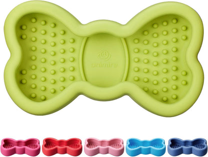 Freeze Dog Lick Bowl, Animire Non-Slip Slow Feeder Lick Mat for Dogs, Silicone Dog Enrichment Bowl for Distraction Anxiety Relief Boredom, BPA Free, Dishwasher Safe(Rose,S)