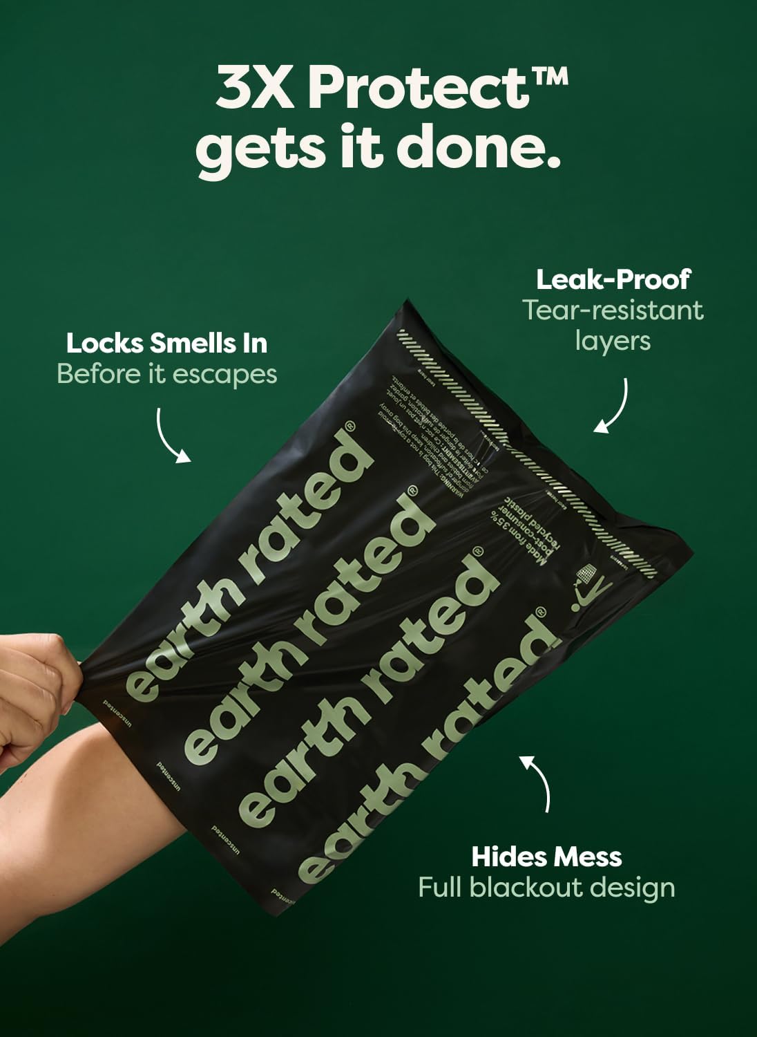 Earth Rated Dog Poop Bags Value Pack, Leak-Proof and Extra-Thick Pet Waste Bag for Big and Small Dogs, Refill Rolls, Unscented, 600 Count