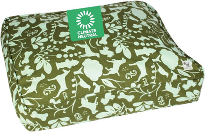 Molly Mutt Medium to Large Dog Bed Cover- Forever Young Print - Measures 27”X36”X5’’ - 100% Cotton - Durable - Breathable - Sustainable - Machine Washable Dog Bed Cover (Dd82b)