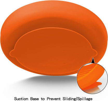 Slow Feeder Dog Bowls, Silicone Food Bowl Anti-Gulping, Pets Puppy Slow Feeder with Suction Cups, Dishwasher Microwave Safe for All Small Medium Dogs, Wave Design Blue