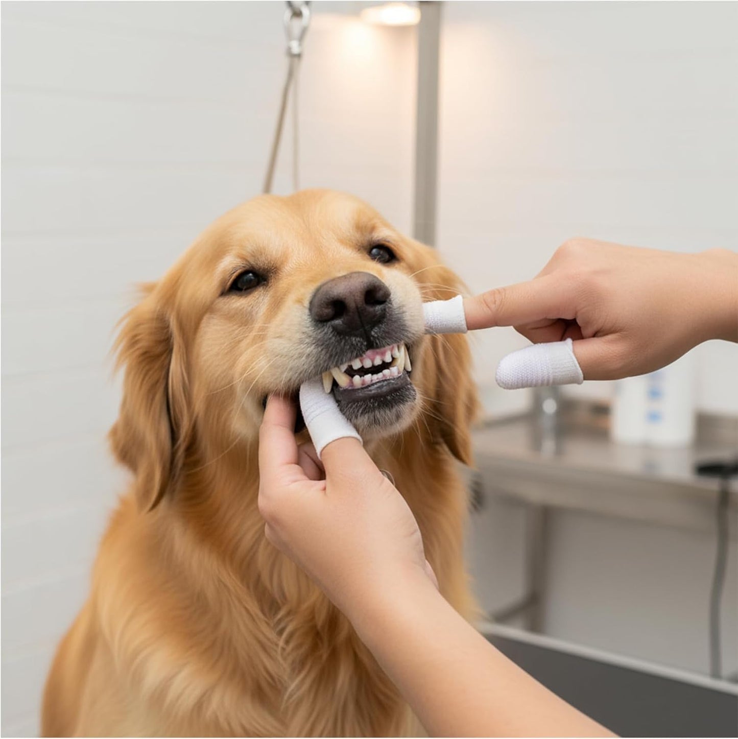20 Pcs Dog Finger Toothbrush, Soft Fabric Dog Tooth Brush Cat Pet Tooth Brushing Kit Washable Comfortable Finger Brush for Dogs Teeth Cleaning Dental Care