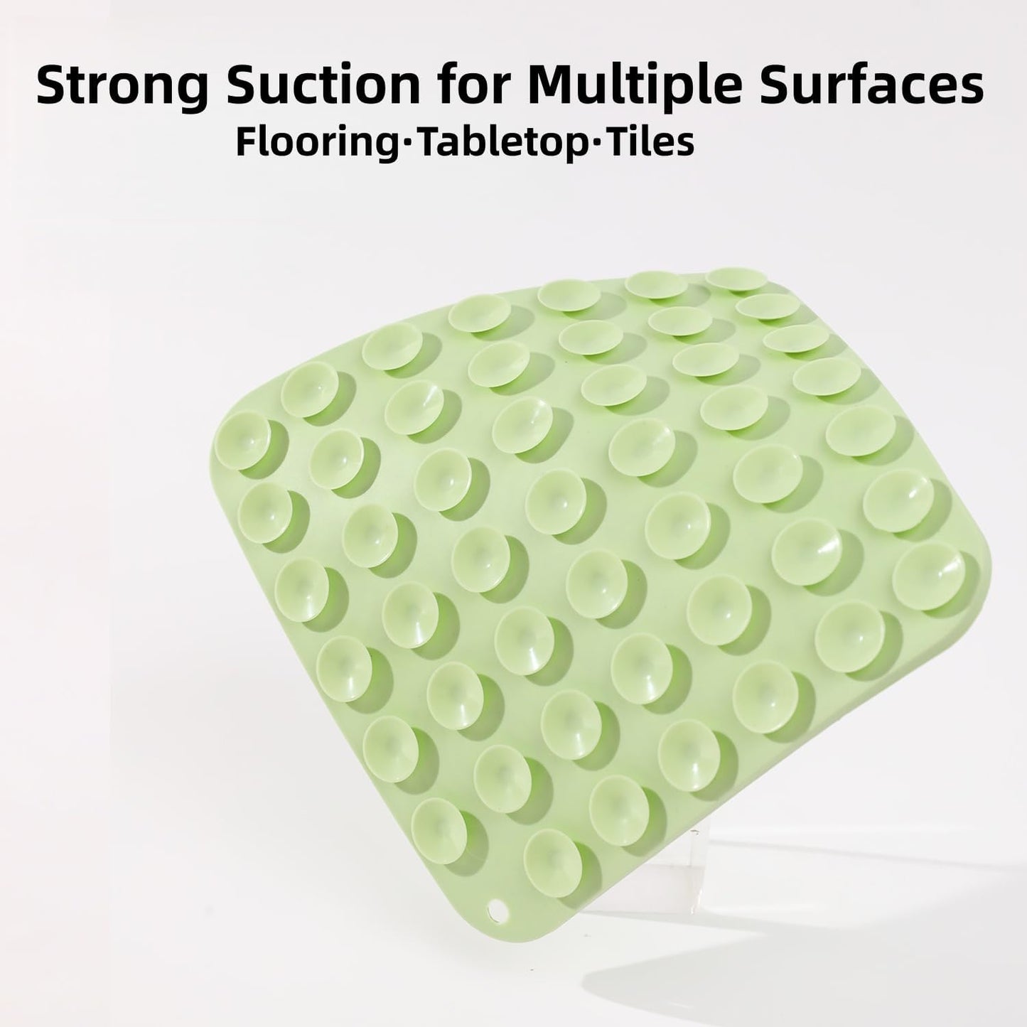 Dog Lick Mat with Suction Cups, 4-Texture Enrichment Slow Feeder for Dogs & Cats, Non-Slip Silicone Licking Pad for Anxiety Relief, Bathing & Training (Green)