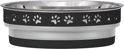 Loving Pets Corsa Dog Bowls- Stainless Steel Dog & Cat Bowls - Spill Proof Dog Food Bowl, Cat Bowl, Puppy Essentials & Pet Supplies Great for Home & Travel (Small 10-20 lbs, Rapid Blue)