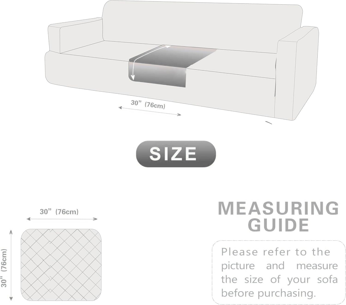 Waterproof Pet Couch Cover Washable, Stylish Reversible Pet Blanket, Soft Sofa Furniture Protector for Dogs Kids Pets.(Gray/Light Gray, 30"x70")