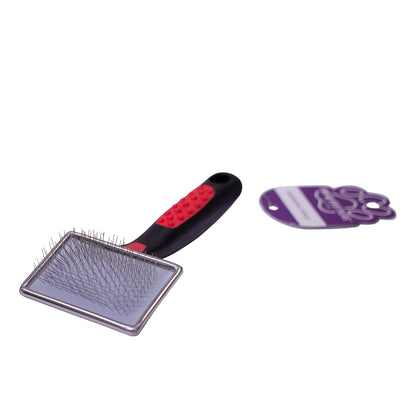 Ryan's Pet Supplies Paw Brothers Flat Slicker Brush for Dogs, Dog Brush for Long Haired Dogs, Professional Grade, Coated Tips, Gentle on Skin, Maximum Coverage, Extra Large