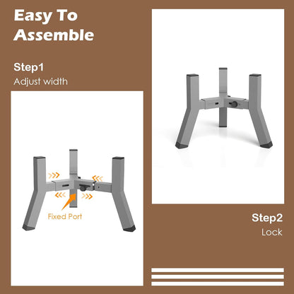 Elevated Dog Bowls for Large and Extra Large Dogs, Adjustable Width Dog Bowl Stand for 7-10.6" Wide Bowls, Food and Water Feeder, 13.7 in Tall Single Holder (Bowl Not Included)