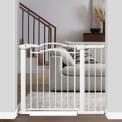 Fairy Baby 68.1"-70.8" Extra Wide Press Mounted Baby Gate Indoor for Kids Or Pets Walk Thru No Drill Long Dog Gates for The House Doorway Child Safety Gate