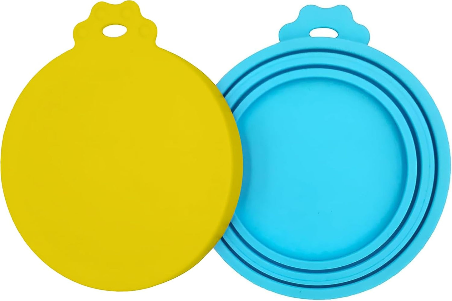 2 Pack Pet Food Can Covers, Silicone Universal Can Lids for Dog & Cat Food, BPA Free, One Fit Most Standard Size Food Cans Green/Blue