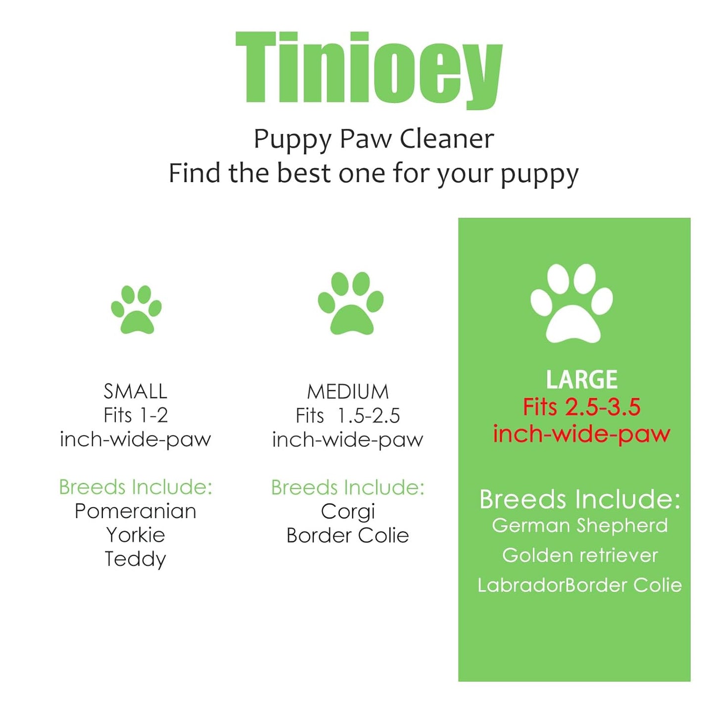 Dog Paw Cleaner for Small Dogs, Dog Paw Washer, Muddy Paw Cleaner, Pet Foot Cleaner, Dog Paw Protector Kit