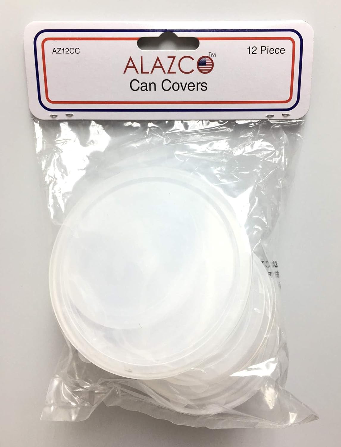 ALAZCO 6pc BPA-Free Can Covers - Large Medium & Small Plastic Tight Seal Lids For Canned Goods or Pet Dog Cat Food Saver Reusable