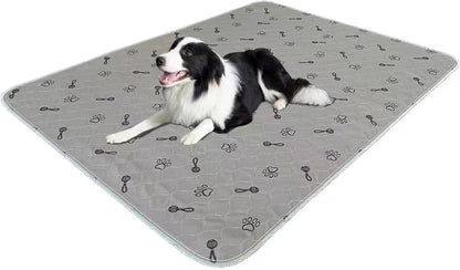 Peepeego 2Pack Pee Pads for Dogs Washable+Free Dog Comb, Waterproof Rugs 36”x48, Absorbent Dog Pads Reusable, Non Slip