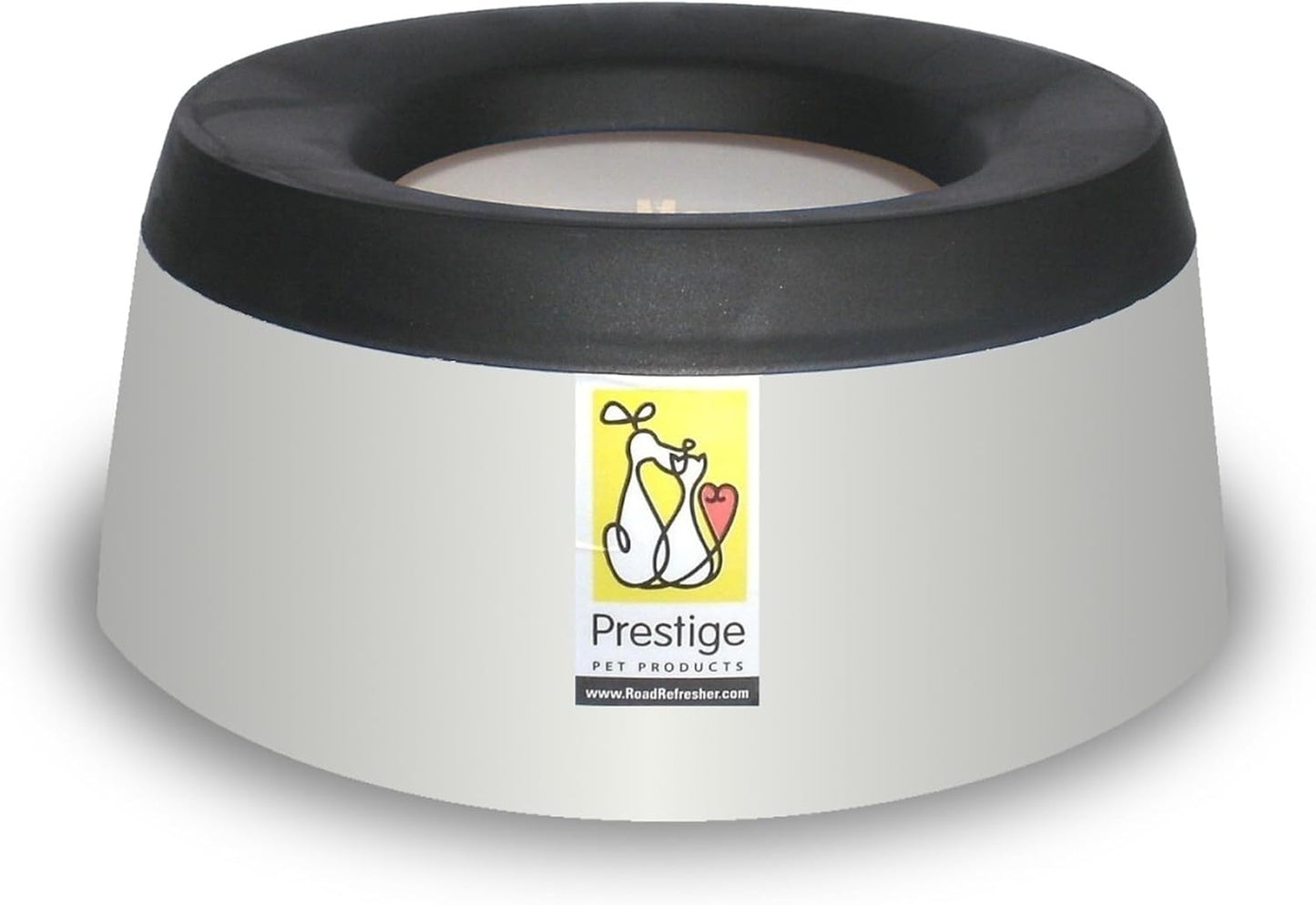 Prestige Pets Road Refresher™️ - Cat and Dog Water Bowl Dispenser - No Spill Water Bowl for Dogs and Cats - Travel Cat Bowl or Dog Bowl - Grey - Large