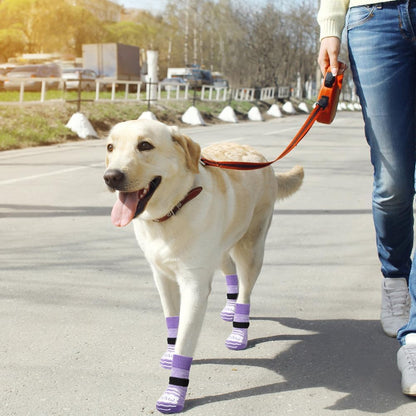 BEAUTYZOO Anti-Slip Dog Socks,Dog Shoes for Hot/Cold Pavement,Paw Protectors with Grips 3 Pairs for Puppy Small Medium Large Senior Old Dogs,Dog Socks to Prevent Licking and Hardwood Floor Protection