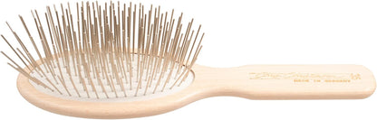 Chris Christensen Dog Brush, 27 mm Oval Pin Brush, Original Series, Groom Like a Professional, Stainless Steel Pins, Lightweight Beech Wood Body, Ground and Polished Tips